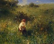 Girl in a Field Ludwig Knaus